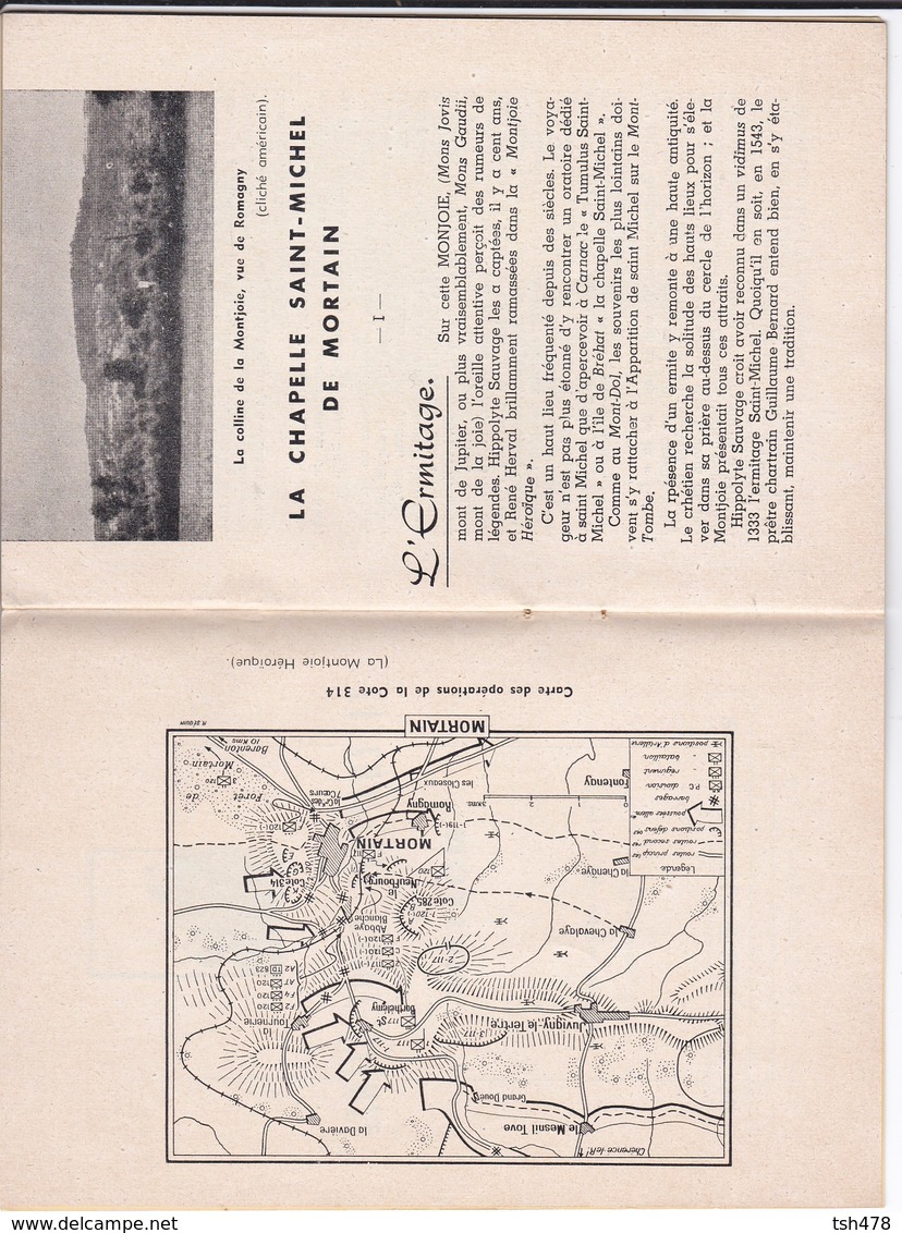 MILITARIA---MINI  Livre De 10 Pages--50--la Chapelle Saint-michel De Mortain--mémorial Des Combats De 1944--voir 5 Scans - Autres & Non Classés