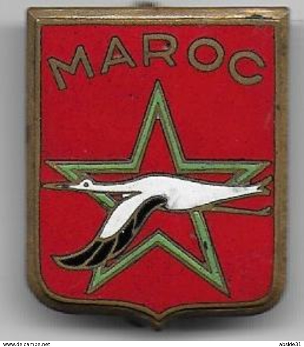 Groupe De Bombardement 1 - 22  MAROC  - Insigne  émaillé Sans Inscription Au Dos - Armée De L'air