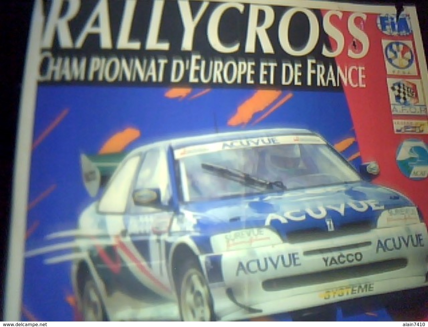 Affiche Rallycross 21 X 30 Cm Env  FALEYRAS MAI 1995 Grand Prix Acuvue - Affiches