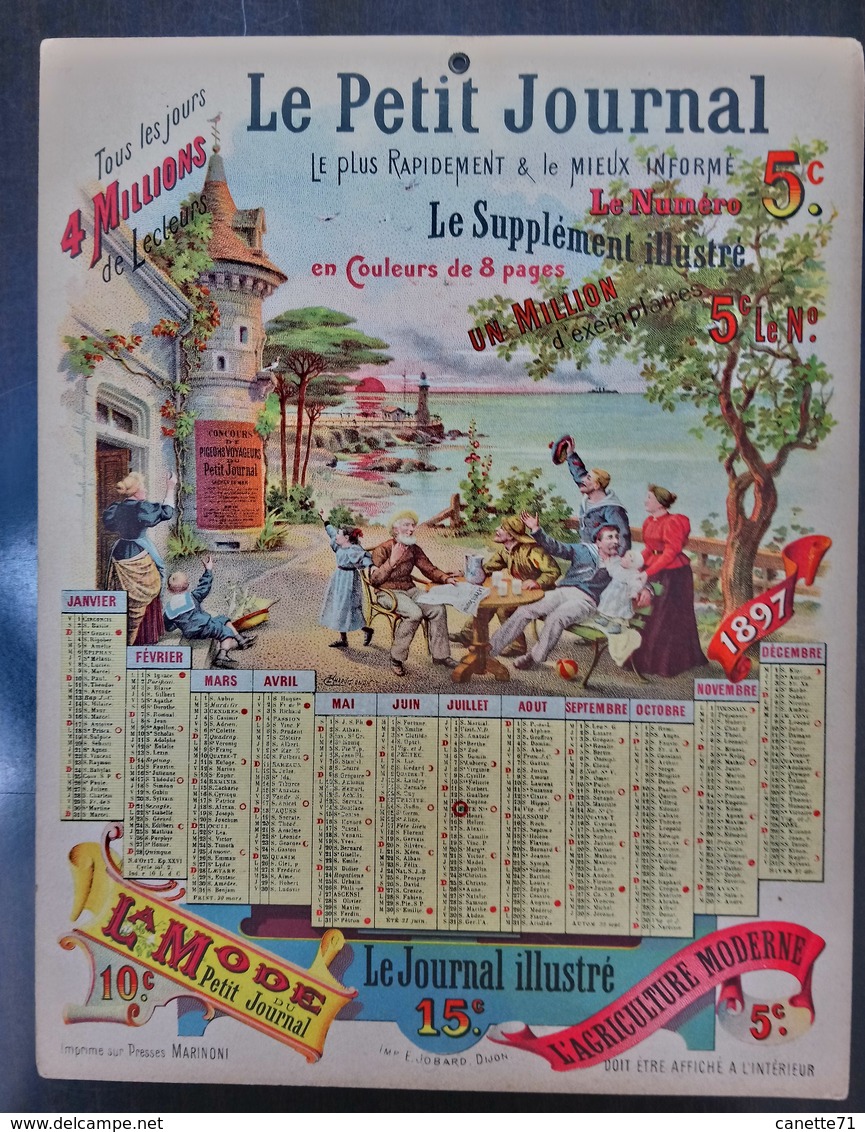 Calendrier Le Petit Journal 1897 - Grand Format : ...-1900