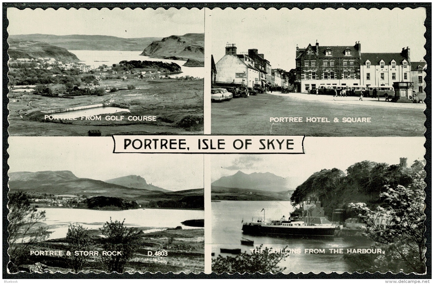 RB 1204 - Real Photo Postcard - Golf Course &amp; Hotel - Portree Isle Of Skye - Scotland - Inverness-shire