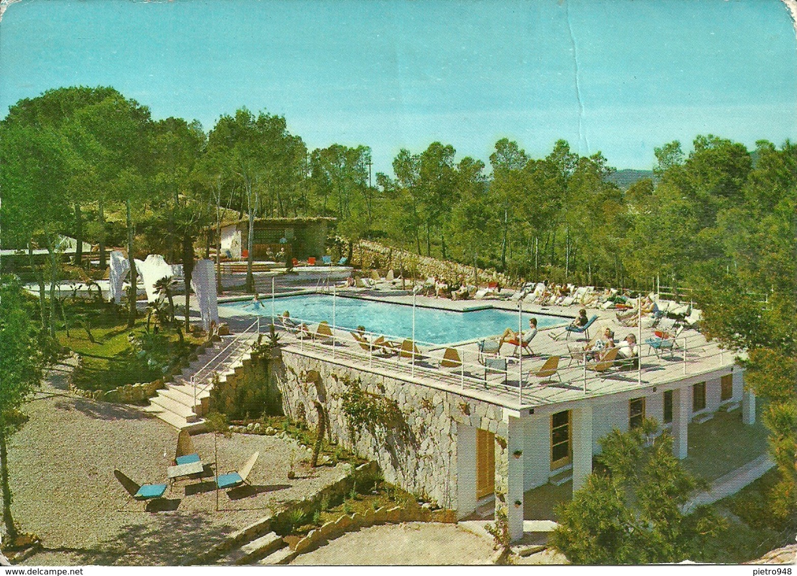 Illetas (Maiorca, Baleari, Spagna) Hotel "Bonanza", Parque Y Piscina, Park And Swimming-Pool - Mallorca