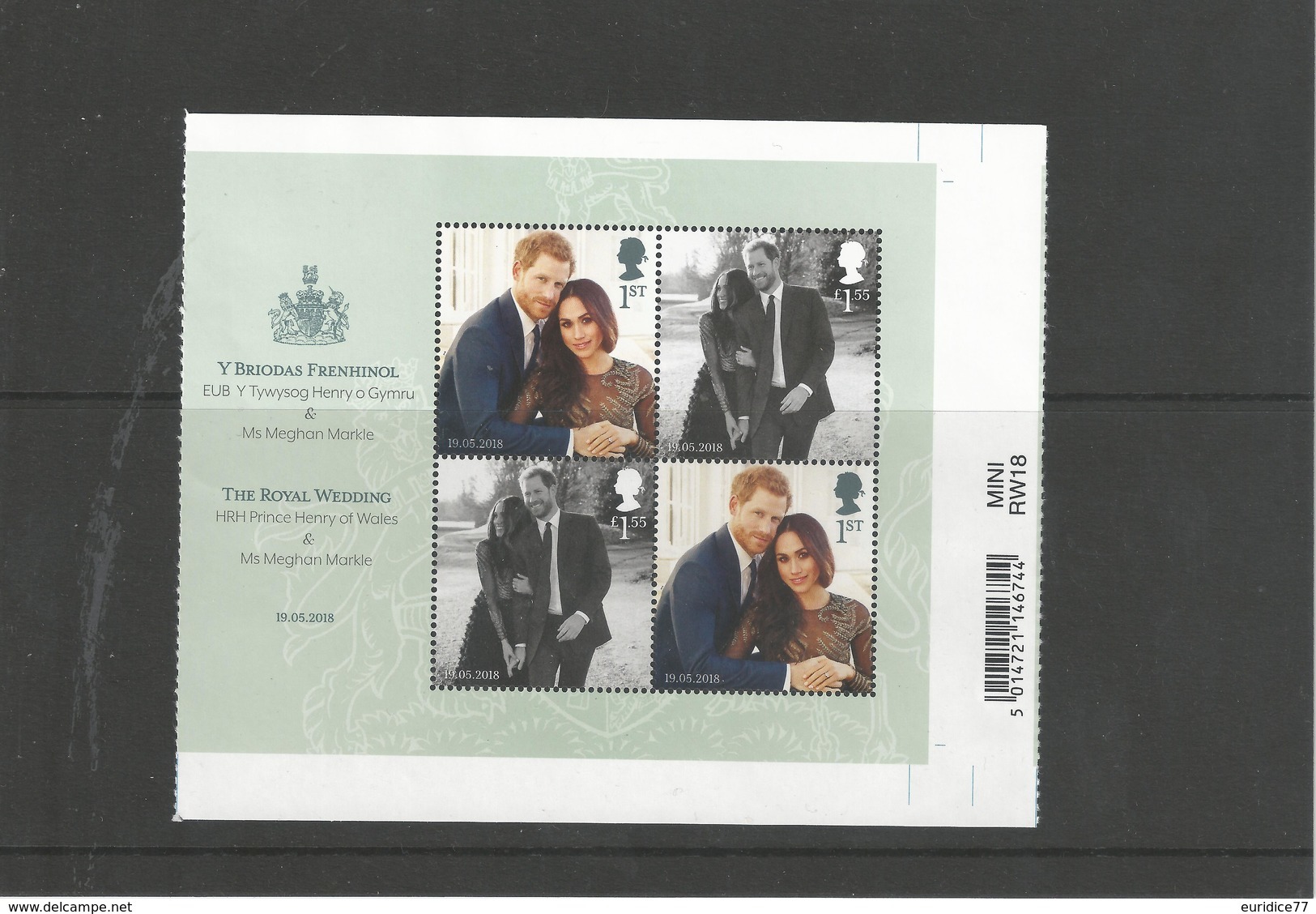 Great Britain 2018 Mih. 4212/13 (Bl.114) Royal Wedding. Prince Harry And Meghan Markle MNH ** - Ungebraucht