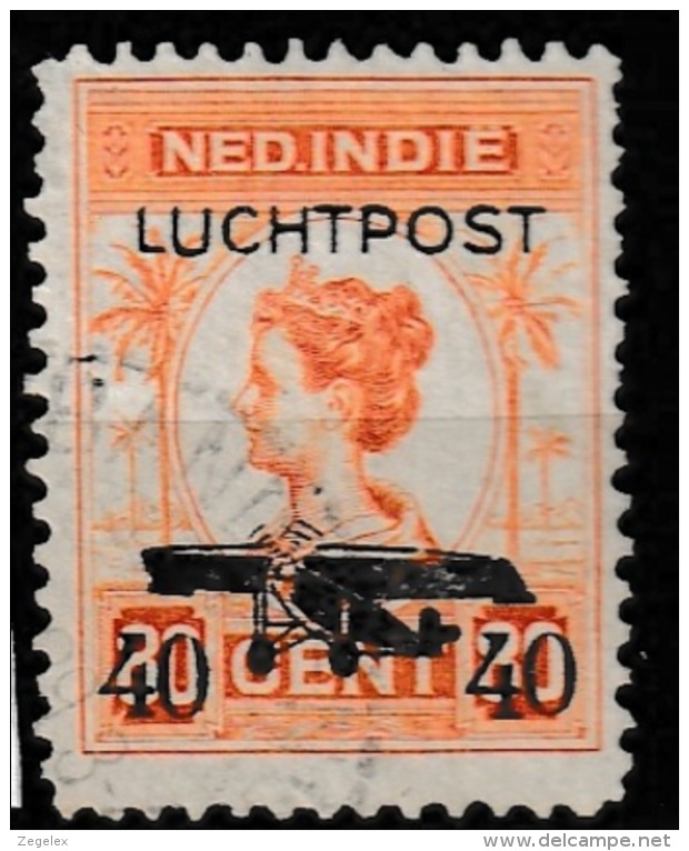 Ned Indie 1928  Luchtpost -Frankeerzegels Van 1913-1931 Met Opdruk . NVPH L3  Gestempeld/ Cancelled. - Nederlands-Indië