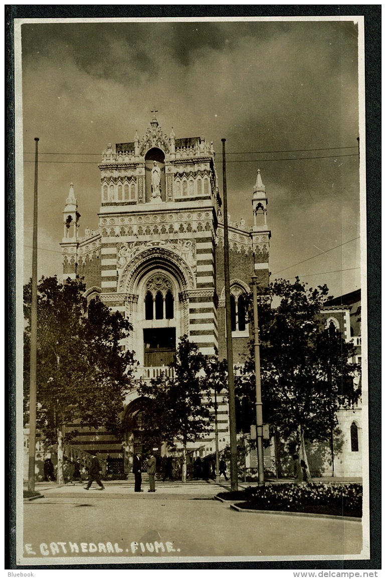 RB 1207 -  Early Real Photo Postcard - The Catheral Fiume Rijeka - Italy Croatia - Croatia