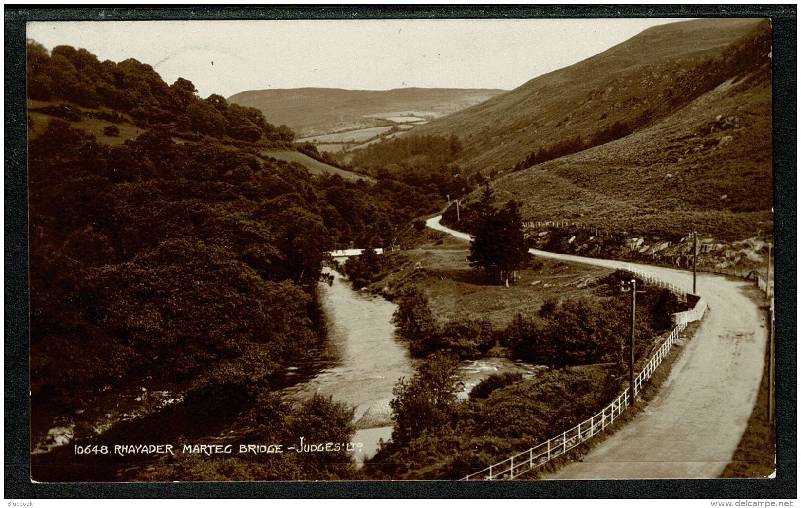 RB 1207 - 1951 Judges Real Photo Postcard - Rhayader Marteg Bridge - Radnorshire Wales - Radnorshire