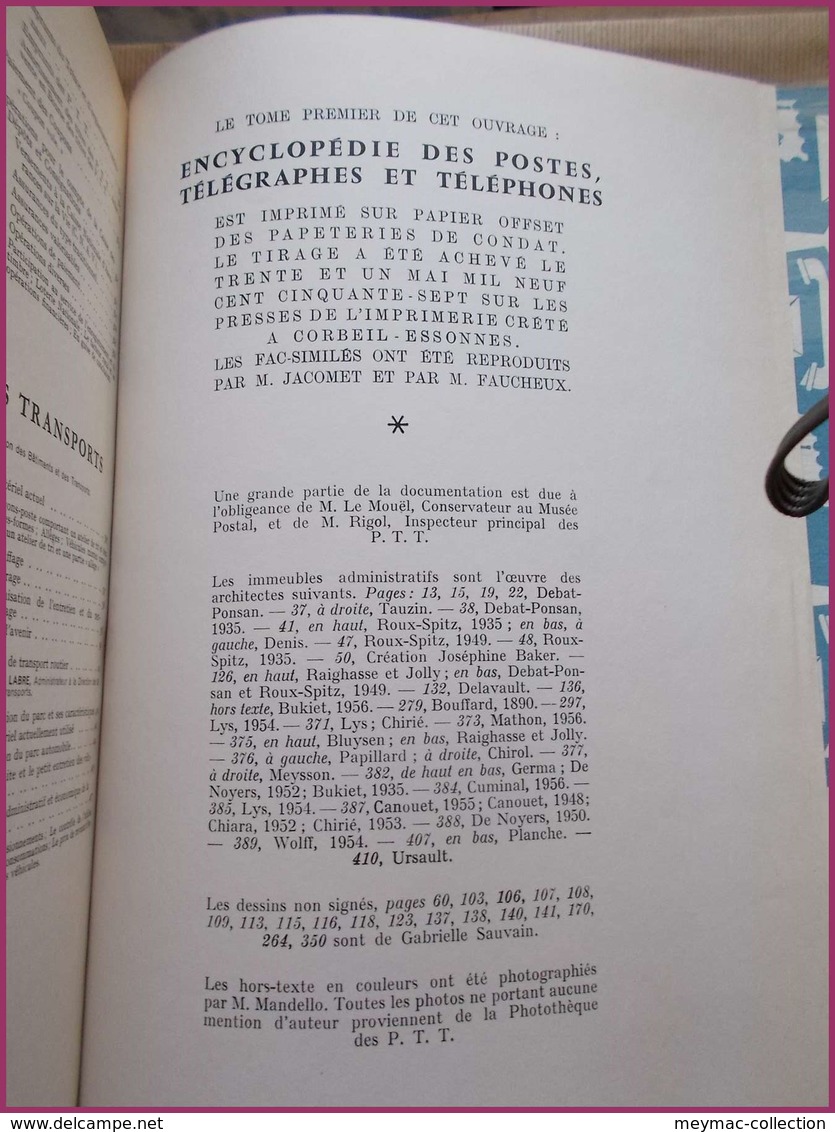 Encyclopédie des postes télégraphes et téléphone édition Rombaldi 1957 2 volumes timbres courrier