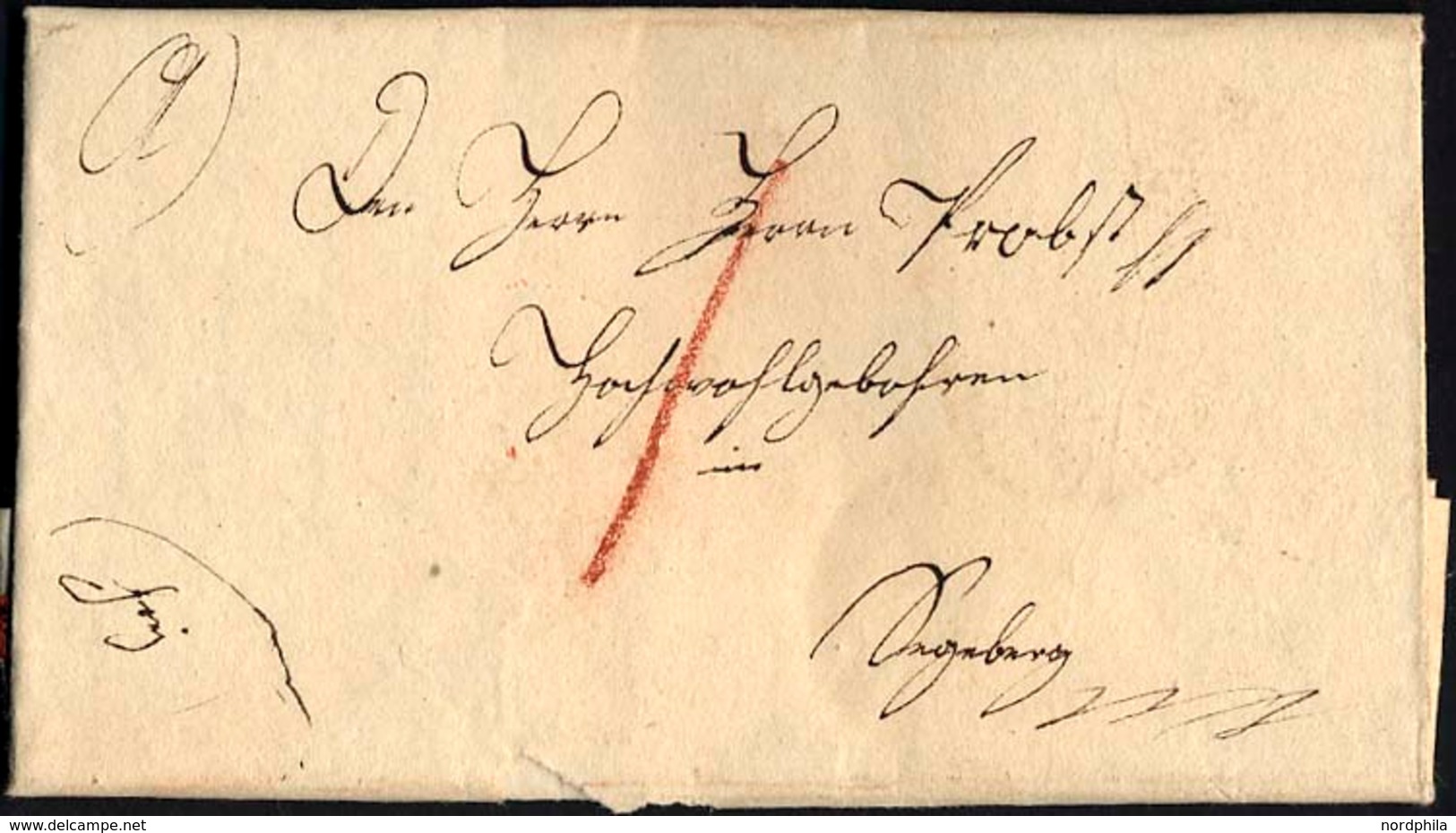 HAMBURG VORPHILA 1831, Brief Von Hamburg Nach Segeberg, Handschriftlich Frey, Pracht - Precursores