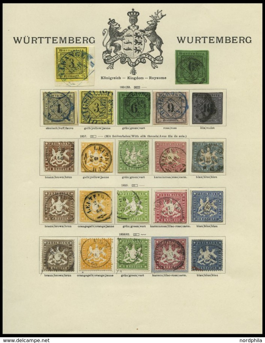 WÜRTTEMBERG O, *, Alter Sammlungsteil Württemberg Bis 1906 Mit Vielen Guten Werten, Erhaltung Etwas Unterschiedlich Mit  - Autres & Non Classés