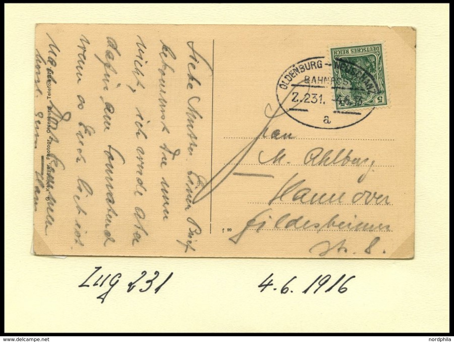 BAHNPOST Oldenburg-Neuschanz (verschiedene Züge und Typen), 1885-1923, 14 Belege feinst/Pracht