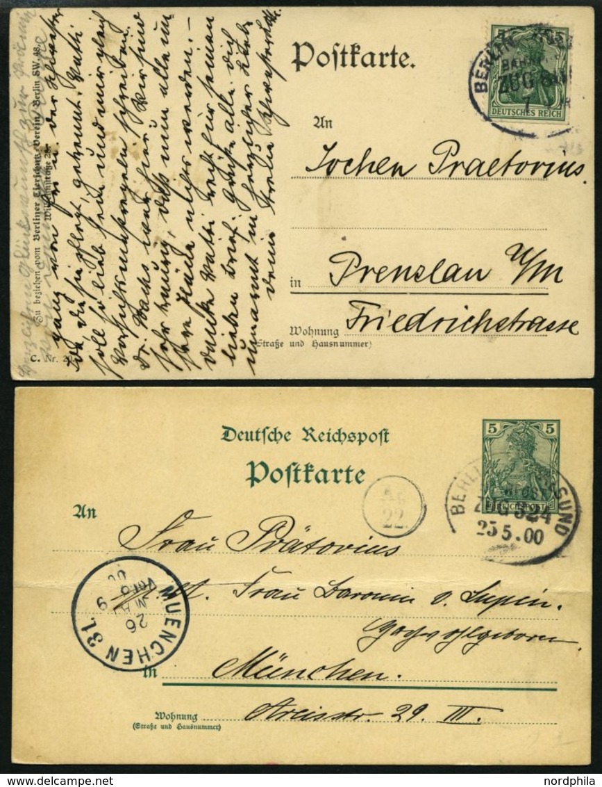 BAHNPOST 1874-1923, 10 Verschiedene, Teils Interessante Belege, Feinst/Pracht, Besichtigen! - Machines à Affranchir (EMA)