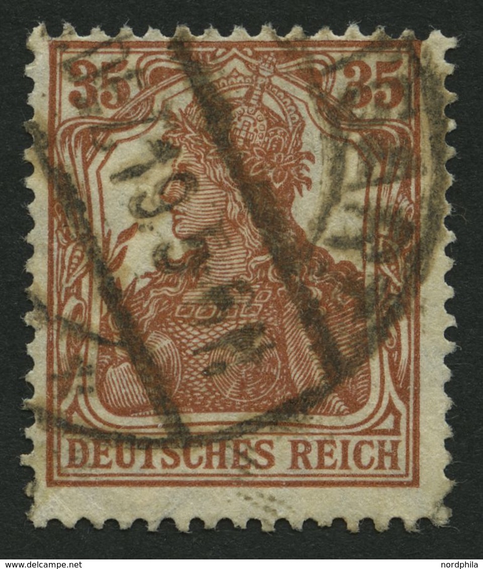 Dt. Reich 103c O, 1918, 35 Pf. Zimtfarben, Normale Zähnung, Pracht, Gepr. Winkler, Mi. 130.- - Gebraucht