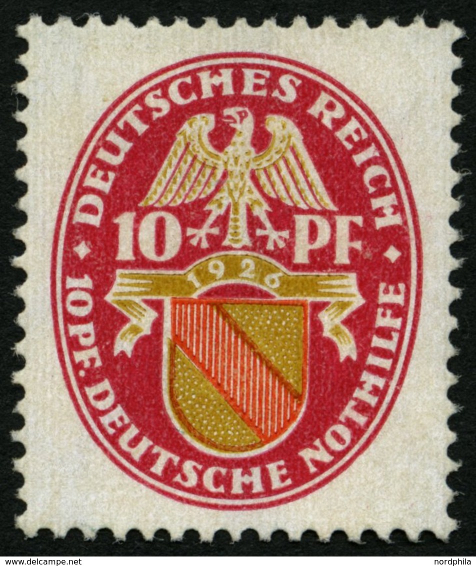 Dt. Reich 398X (*), 1926, 5 Pf. Nothilfe, Wz. Stehend, Sauber Nachgummiert, Wie Pracht - Oblitérés