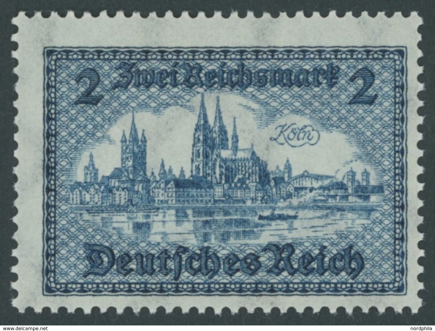 Dt. Reich 440 **, 1930, 2 RM Alt-Köln, Pracht, Mi. 140.- - Oblitérés