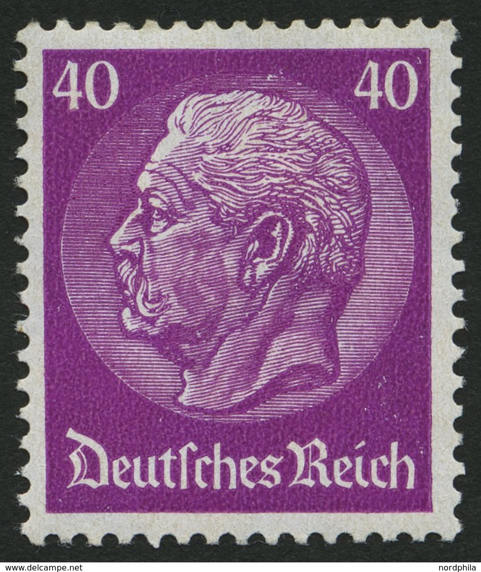 Dt. Reich 491 **, 1933, 40 Pf. Hindenburg, Wz. 2, Pracht, Mi. 300.- - Autres & Non Classés