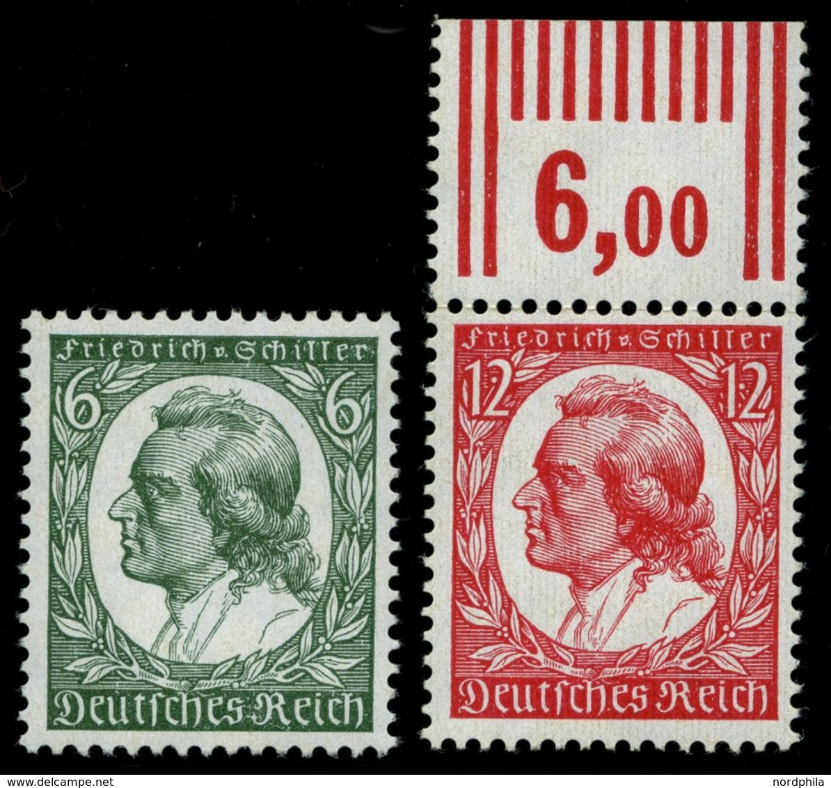 Dt. Reich 554/5 **, 1934, Schiller, Pracht, Mi. 100.- - Autres & Non Classés