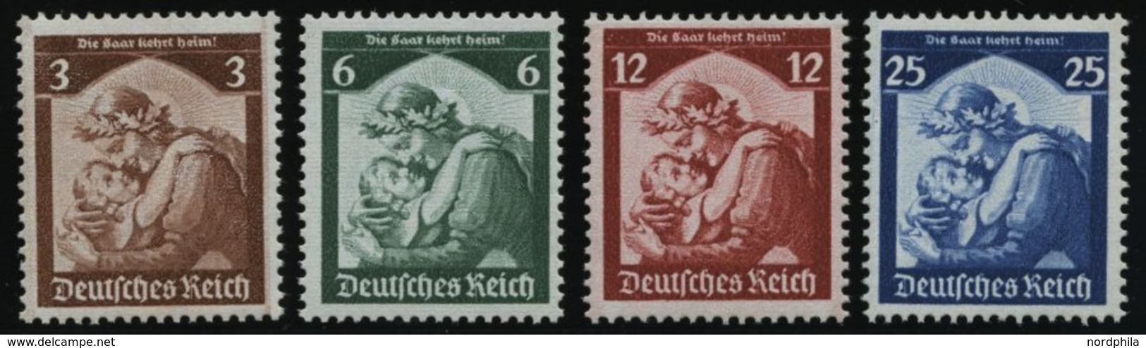 Dt. Reich 565-68 **, 1935, Saarabstimmung, Prachtsatz, Mi. 120.- - Autres & Non Classés