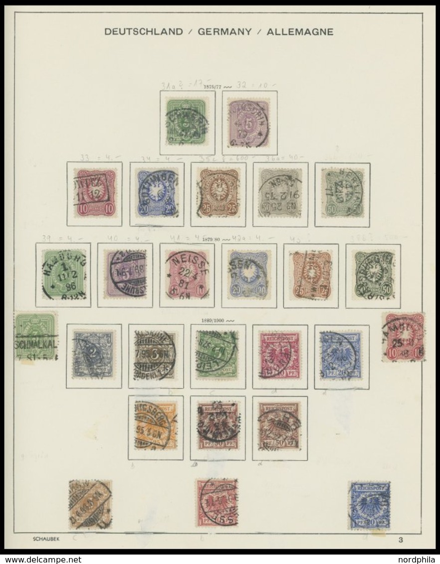 SAMMLUNGEN O,* , Restsammlung Dt. Reich Von 1872-1945 Mit Noch Vielen Guten Mittleren Ausgaben, Erhaltung Unterschiedlic - Used Stamps