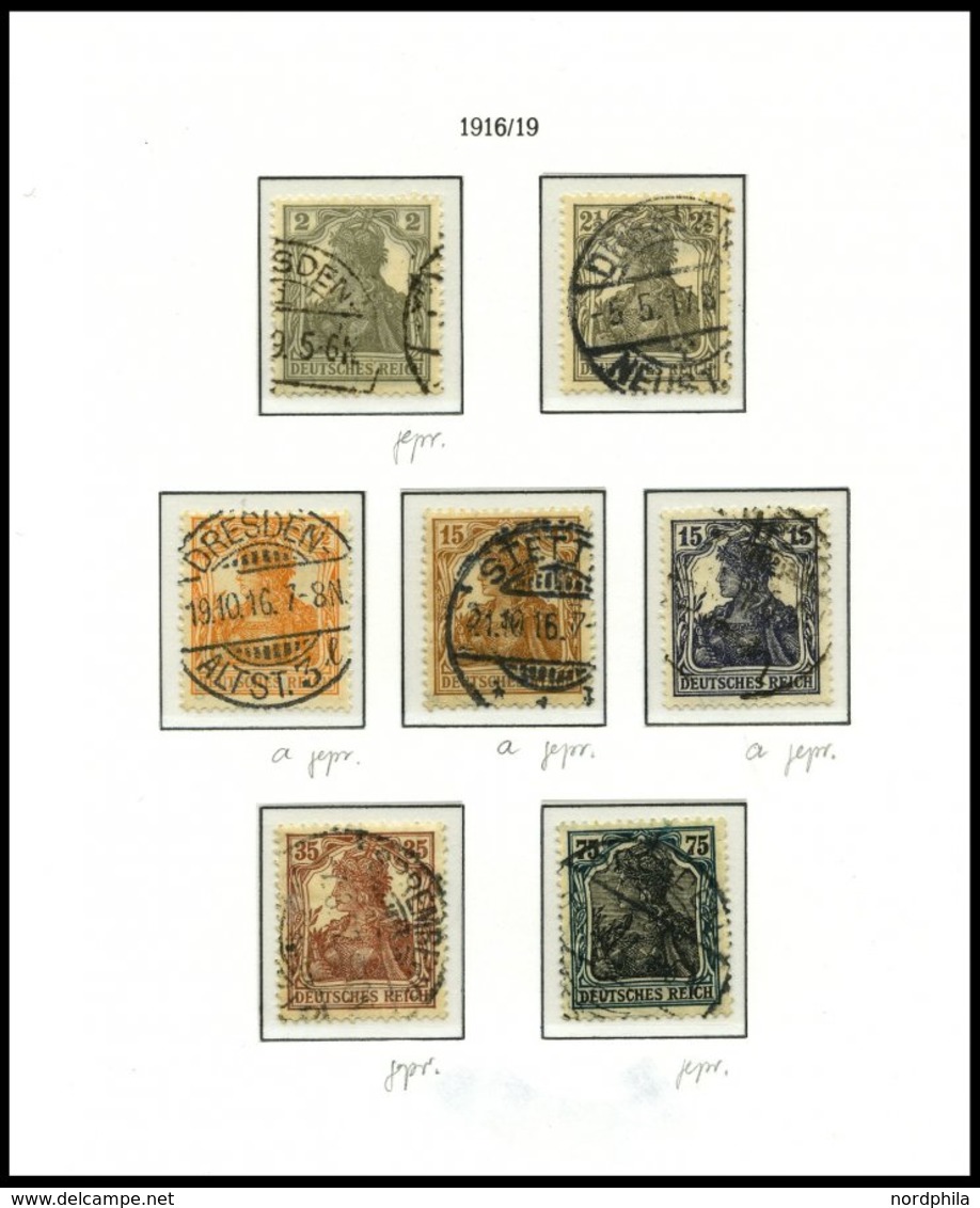 SAMMLUNGEN O,BrfStk,Brief , 1916-22, Saubere Sammlung Inflation, Spezialisiert Mit Platten- Und Walzendrucken, Waagerech - Used Stamps