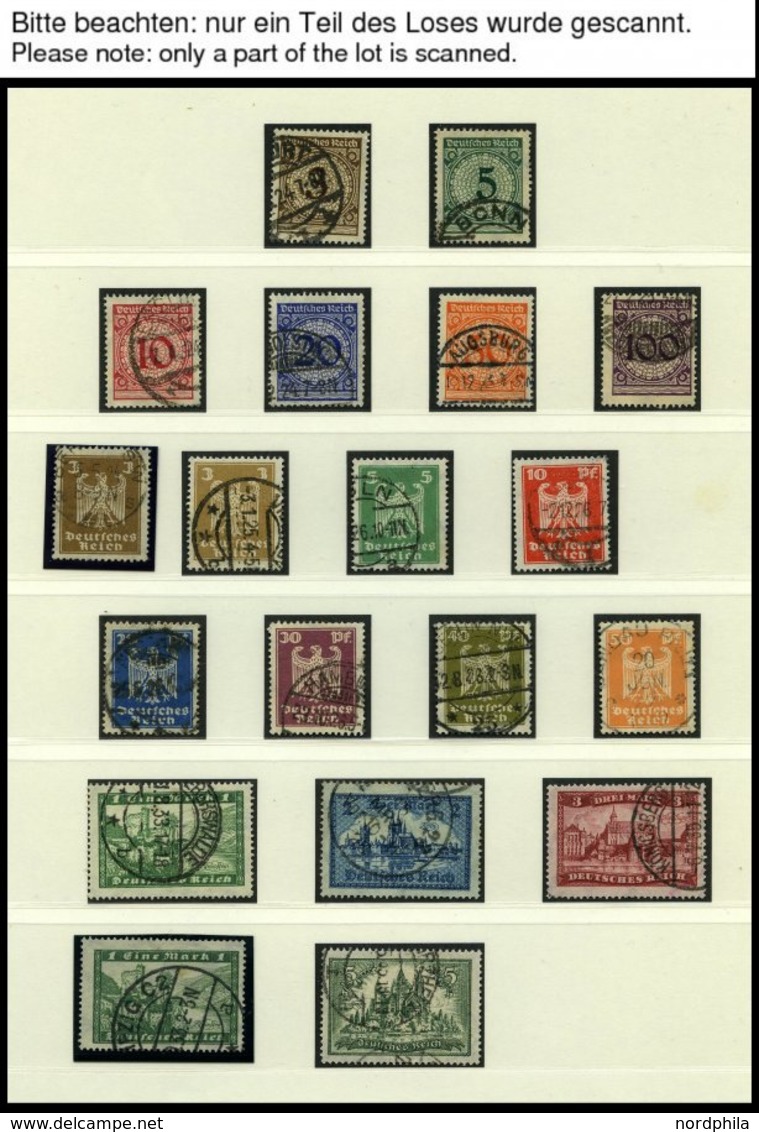 SAMMLUNGEN O,BrfStk , Gestempelter Sammlungsteil Von 1923-32 Mit Einigen Mittleren Ausgaben, Meist Prachterhaltung, Mi.  - Used Stamps