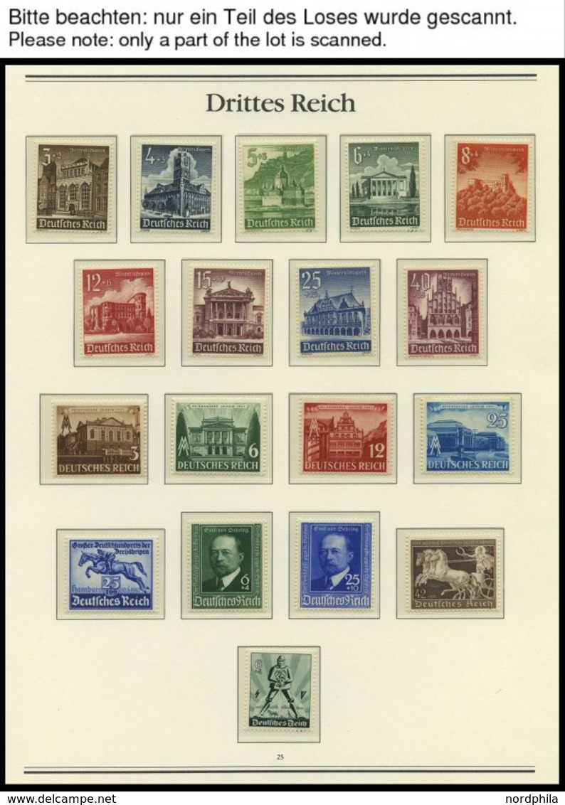 SAMMLUNGEN 739-910 **, 1940-45, Komplette Postfrische Sammlung Im Borek Spezialalbum, Prachterhaltung, Mi. 786.- - Usati
