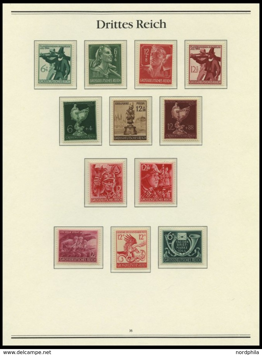 SAMMLUNGEN 739-910 **, 1940-45, Komplette Postfrische Sammlung Im Borek Spezialalbum, Prachterhaltung, Mi. 786.- - Used Stamps