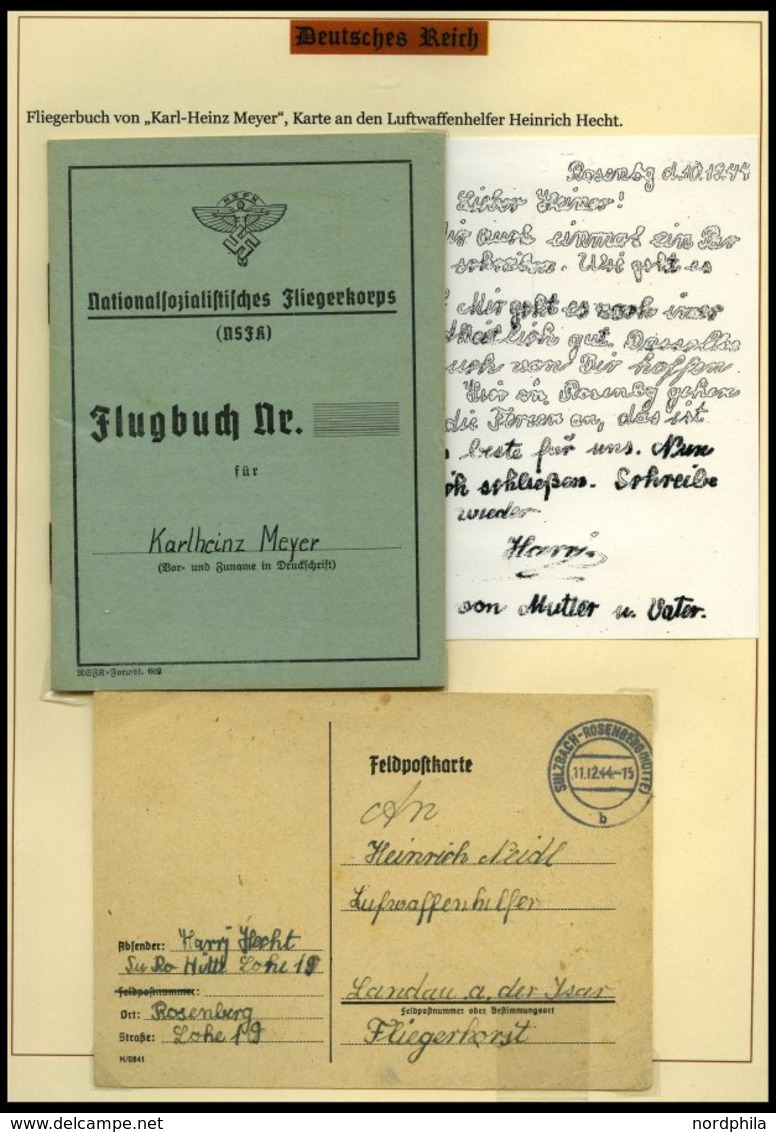 SAMMLUNGEN Brief,BrfStk , 1937-45, Motivsammlung Die Hitler-Jugend, Eine Hochinteressante Dokumentation Auf 65 Seiten Au - Oblitérés
