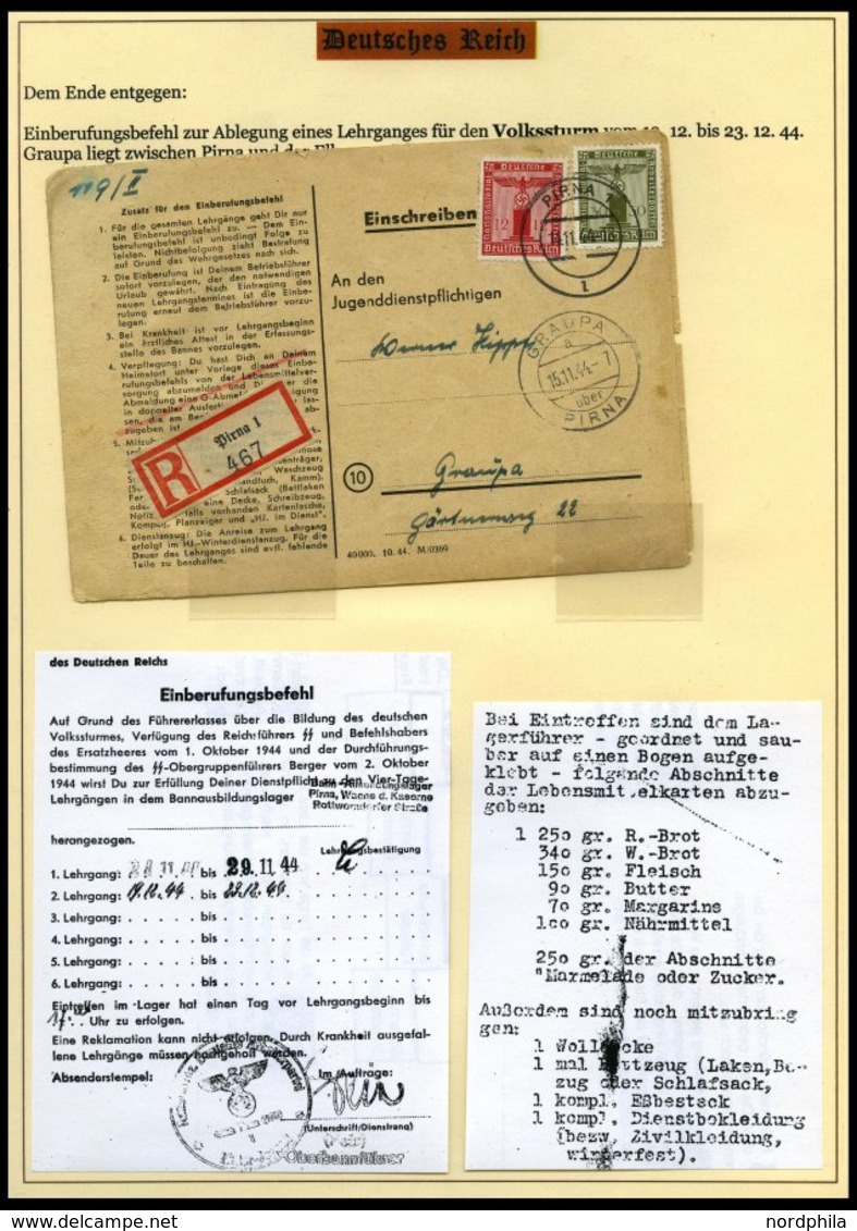 SAMMLUNGEN Brief,BrfStk , 1937-45, Motivsammlung Die Hitler-Jugend, eine hochinteressante Dokumentation auf 65 Seiten au