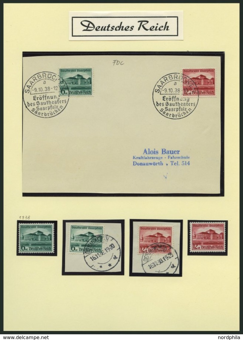 SAMMLUNGEN **,*,Brief,o,BrfStk , 1933-45, Reichhaltige Saubere Sammlung Dt. Reich, Ohne Spitzenwerte Aber Mit Vielen Son - Used Stamps