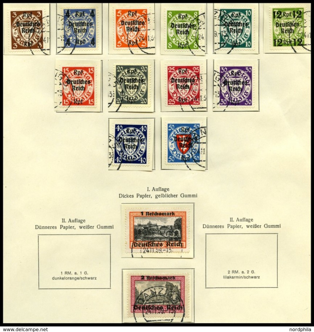 SAMMLUNGEN BrfStk,o , 1933-43, Gestempelter Sammlungsteil Dt. Reich Mit Vielen Guten Ausgaben, Meist Sauber Gestempelte  - Usados