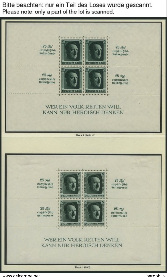 SAMMLUNGEN, LOTS *, **, Ungebrauchte Sammlung Dt. Reich Von 1933-45 Im Falzlosalbum, Ab 1935 Recht Komplett, U.a. Mit Bl - Used Stamps