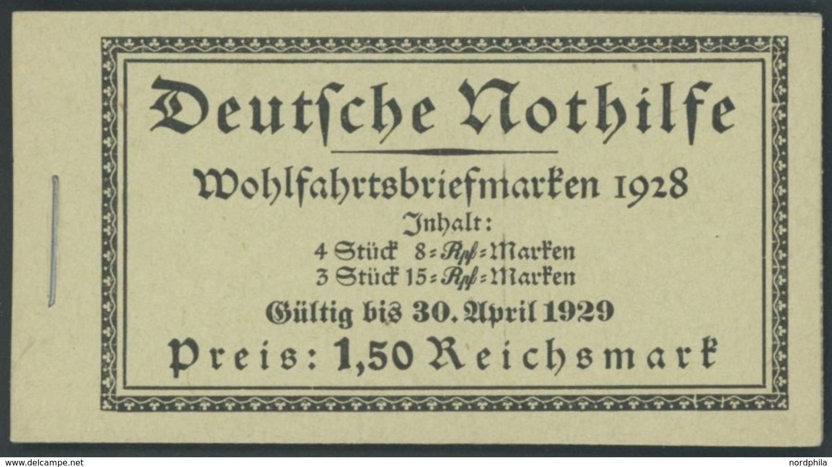 ZUSAMMENDRUCKE MH 27.2 **, 1928, Markenheftchen Nothilfe, Nicht Durchgezähnt, Heftchenblatt 65B, Pracht, Mi. 700.- - Zusammendrucke