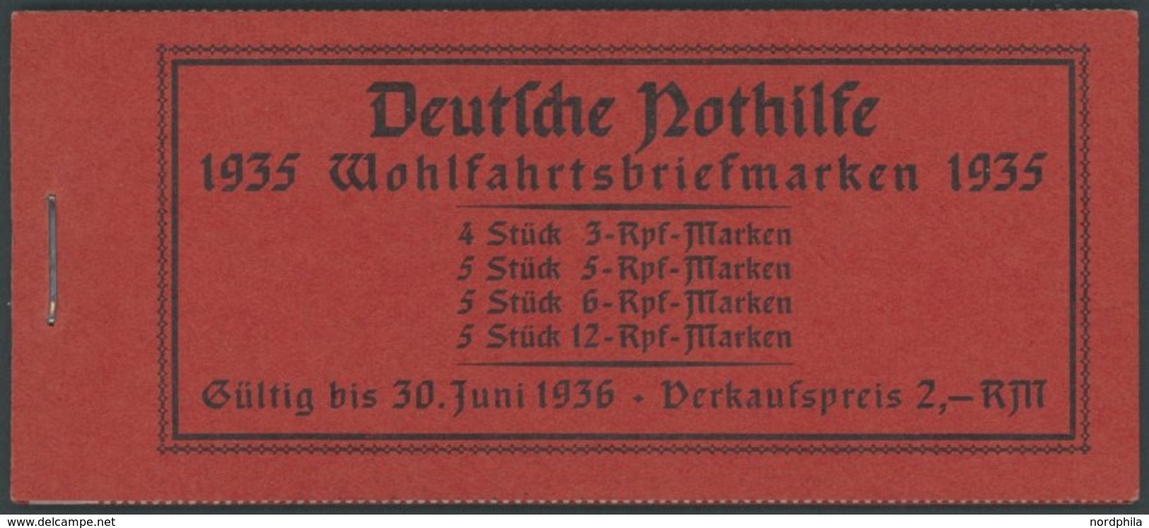 ZUSAMMENDRUCKE MH 41.2.8 **, 1935, Markenheftchen Trachten, Passerkreuz/-strich Unten Und Oben, Pracht, Mi. 300.- - Se-Tenant