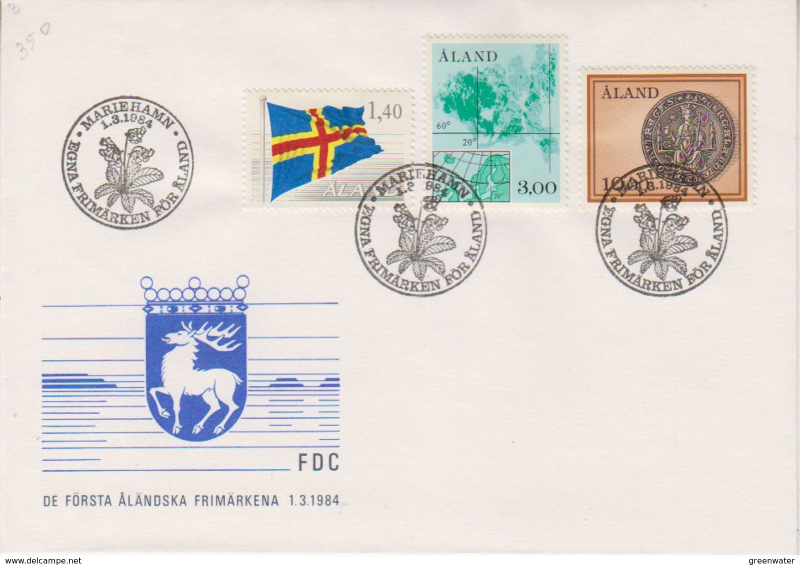 Aland 1984 Definitives / High Values 3v ** Mnh (39352A) - Aland