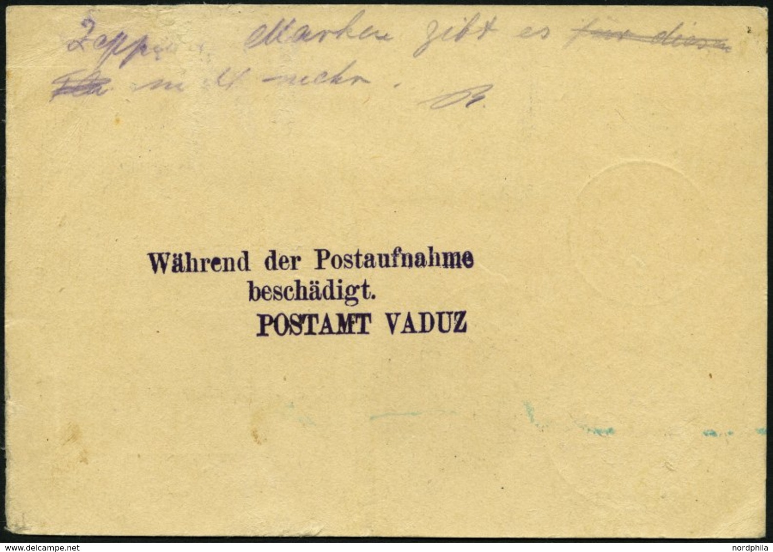 ZEPPELINPOST 167II BRIEF, 1932, Schweizfahrt, Auflieferung Vaduz, Rückseitig Mit Violettem Nebenstempel Während Der Post - Zeppelins