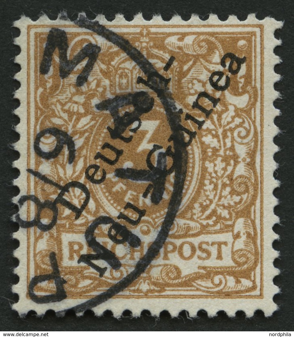 DEUTSCH-NEUGUINEA 1b O, 1898, 3 Pf. Hellockerbraun, Stempel MATUPI, Pracht, Mi. 70.- - Nouvelle-Guinée