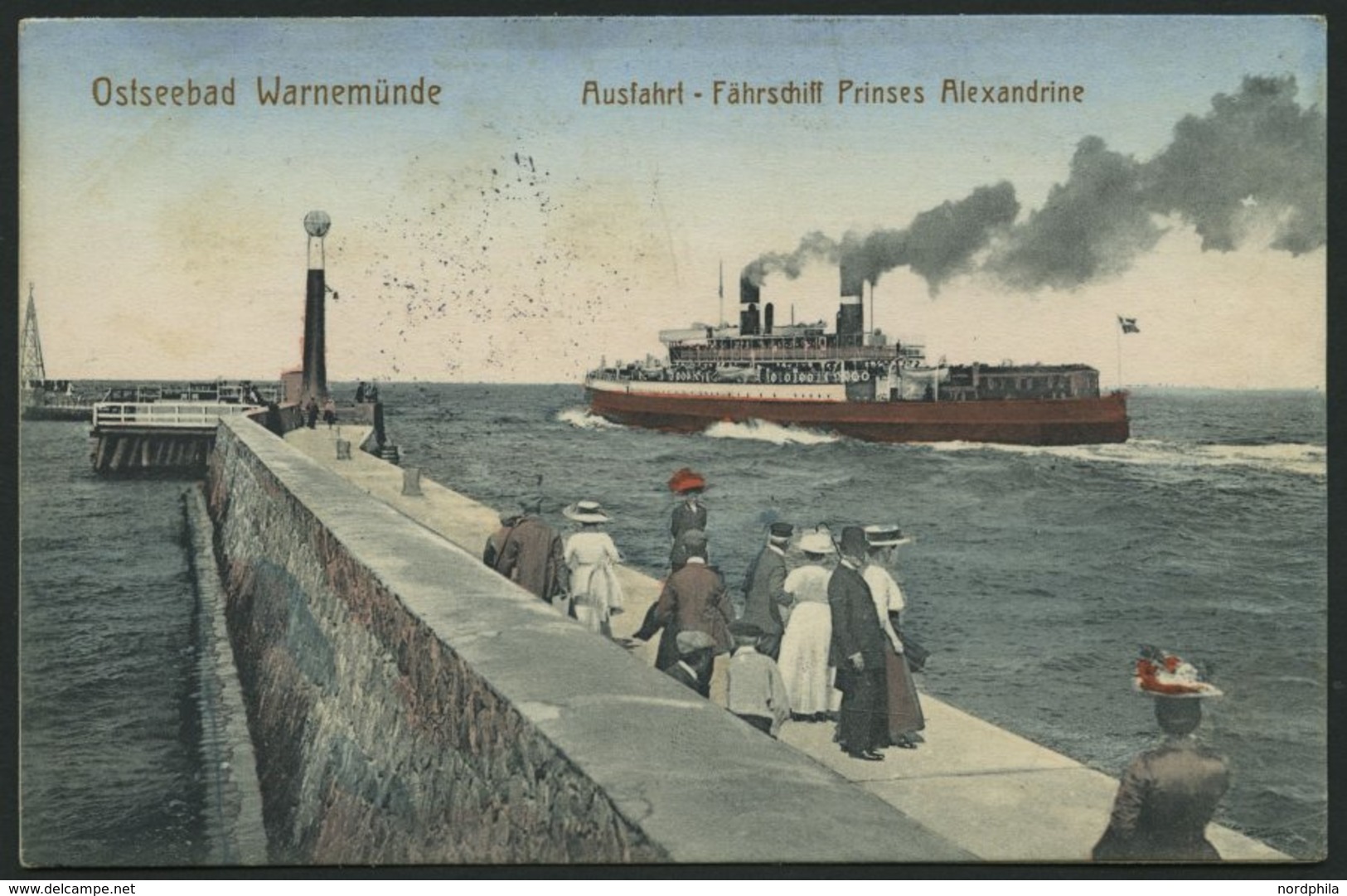 MSP VON 1914 - 1918 208 (Vorposten-Halbflottille WEST), 24.2.1916, Feldpost-Ansichtskarte Von Bord Eines Vorpostenbootes - Maritime