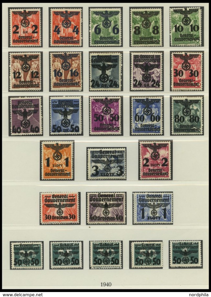 SAMMLUNGEN U. LOTS **,o,* , Sammlung Bes.Geb.II Mit Böhmen Und Mähren, Elsass, Generalgouvernement, Dabei Lothringen Mi. - Ocupación 1938 – 45