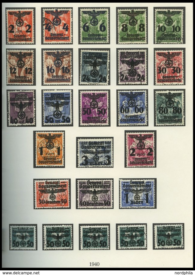 SAMMLUNGEN U. LOTS **,o,* , Sammlung Bes.Geb.II Mit Böhmen Und Mähren, Elsass, Generalgouvernement, Dabei Lothringen Mi. - Ocupación 1938 – 45