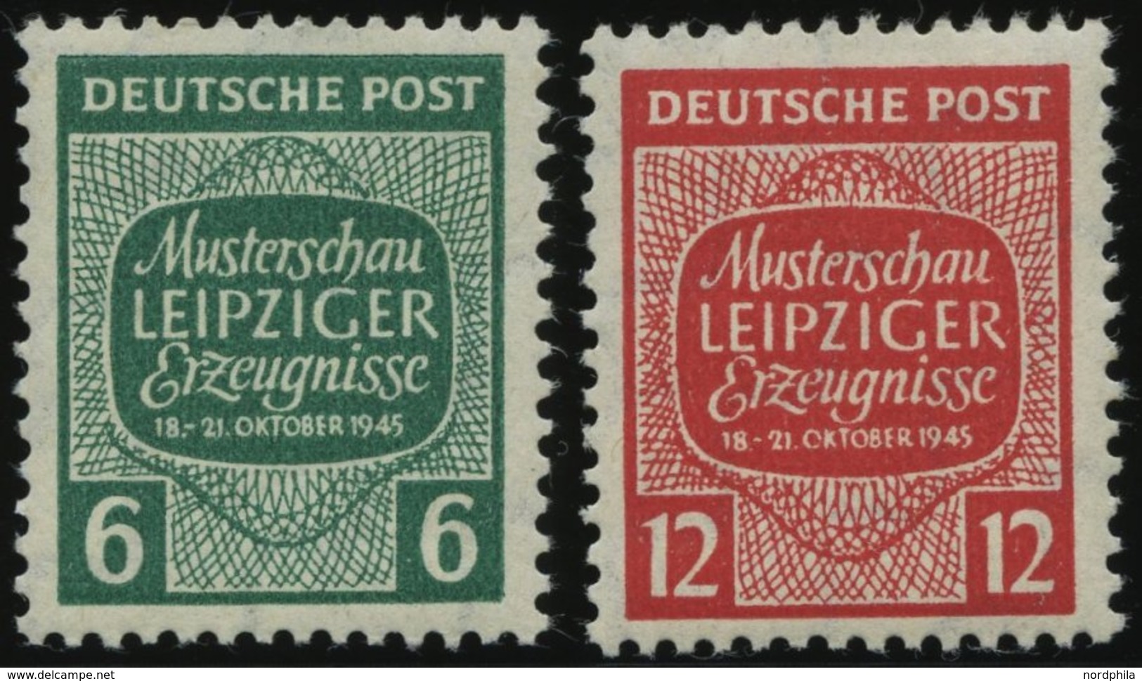 WEST-SACHSEN 124/5X **, 1945, Musterschau, Wz. 1X, Pracht, Mi. 65.- - Autres & Non Classés