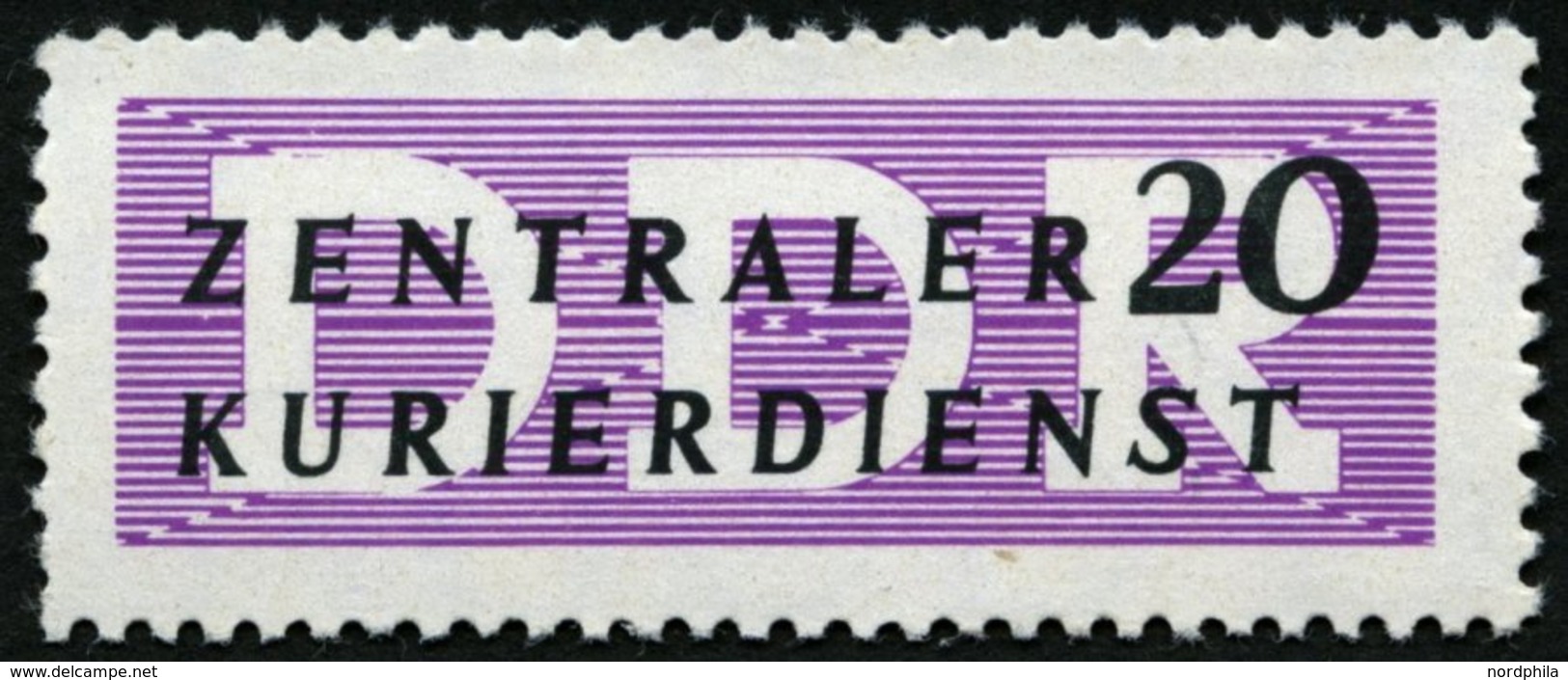 DIENSTMARKEN B D 7XII **, 1956, 20 Pf. Wz. 2XII, Pracht, Gepr. Weigelt, Mi. 180.- - Otros & Sin Clasificación