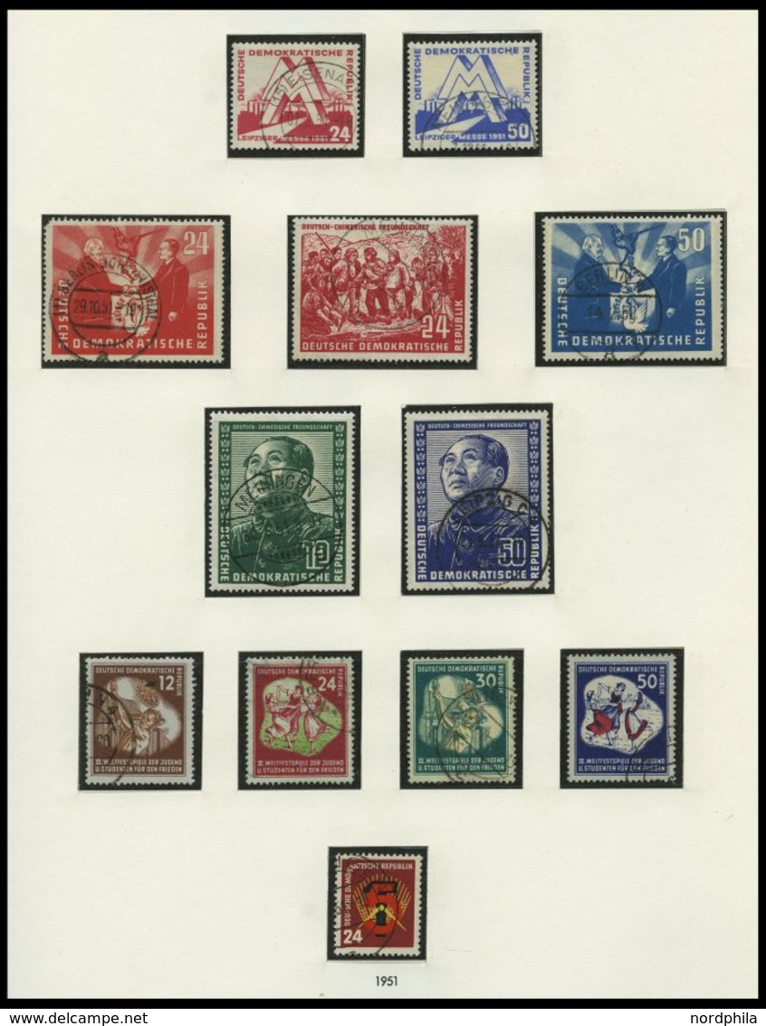 SAMMLUNGEN O, überkomplette Gestempelte Sammlung DDR Von 1949-83 In 5 SAFE Falzlosalben, Mit Diversen Zusammendrucken Un - Colecciones