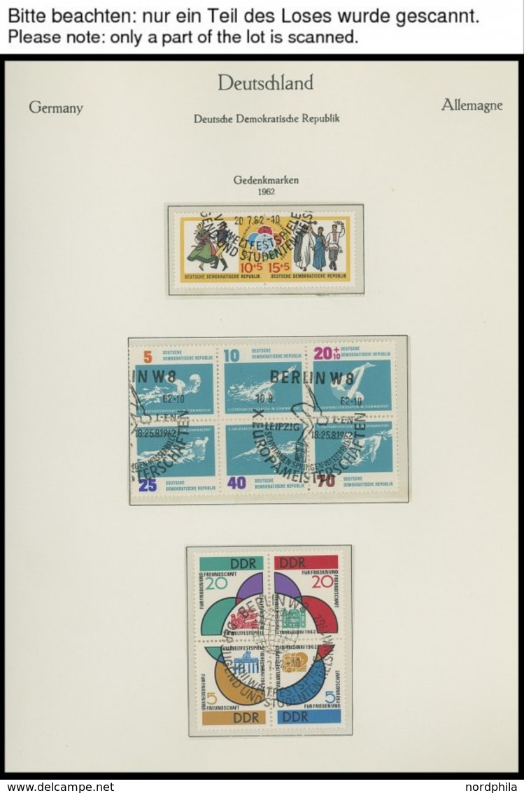 SAMMLUNGEN O, Komplette Gestempelte Sammlung DDR Von 1957-1974 Im KA-BE Falzlosalbum (Text Ab 1949), Prachterhaltung - Sammlungen