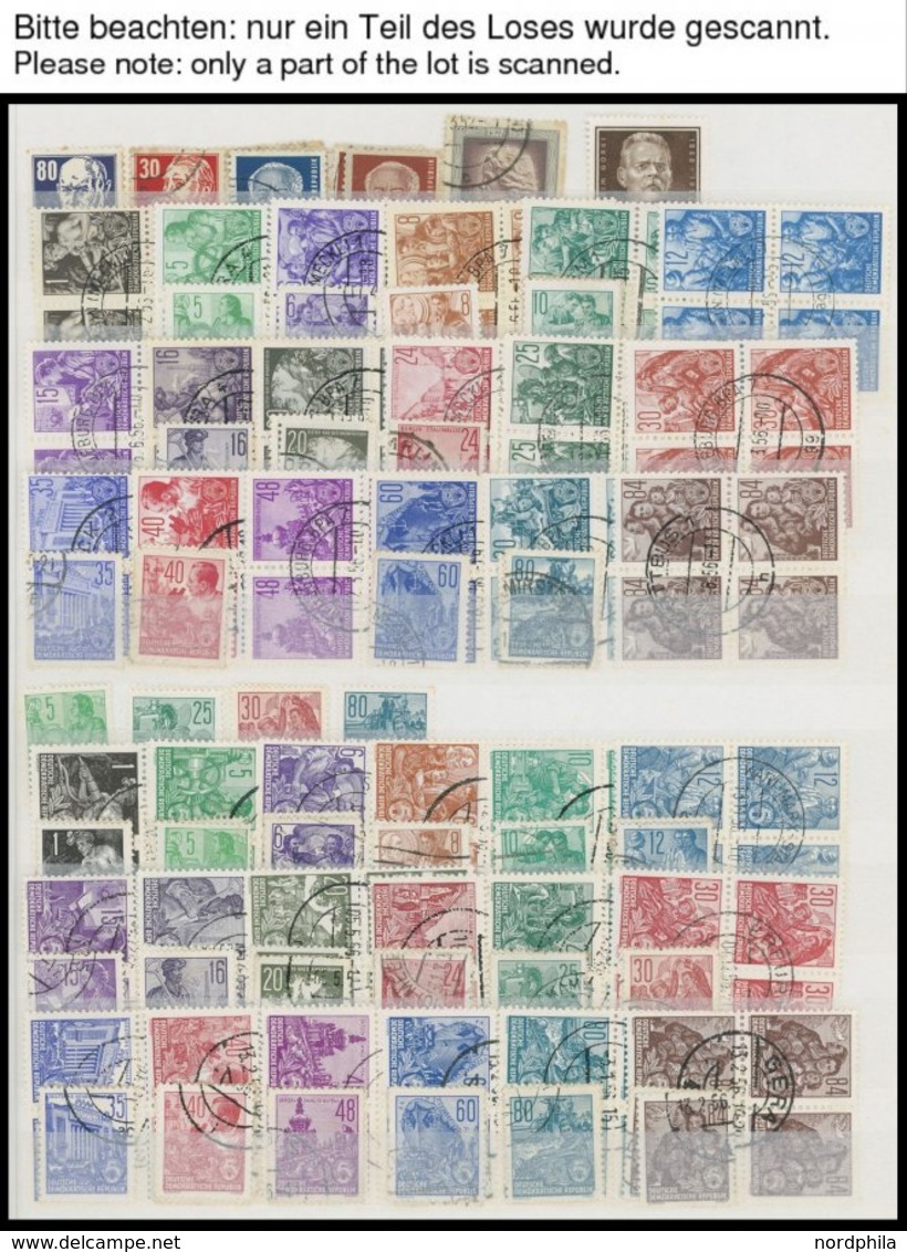 SAMMLUNGEN O,** , Sammlung DDR Von 1957-90 Im Einsteckbuch, Oft Mehrfach, Einige Auch Postfrisch Und Gestempelt, Fast Nu - Collections