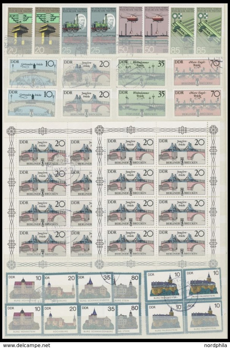 SAMMLUNGEN **,o,BrfStk , Sondermarken DDR Von 1980-87 Komplett Im Einsteckbuch, Mit Zusammendrucken, Fast Immer Postfris - Sammlungen