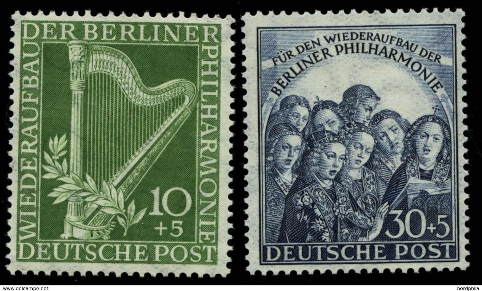 BERLIN 72/3 **, 1950, Philharmonie, Pracht, Mi. 150.- - Autres & Non Classés