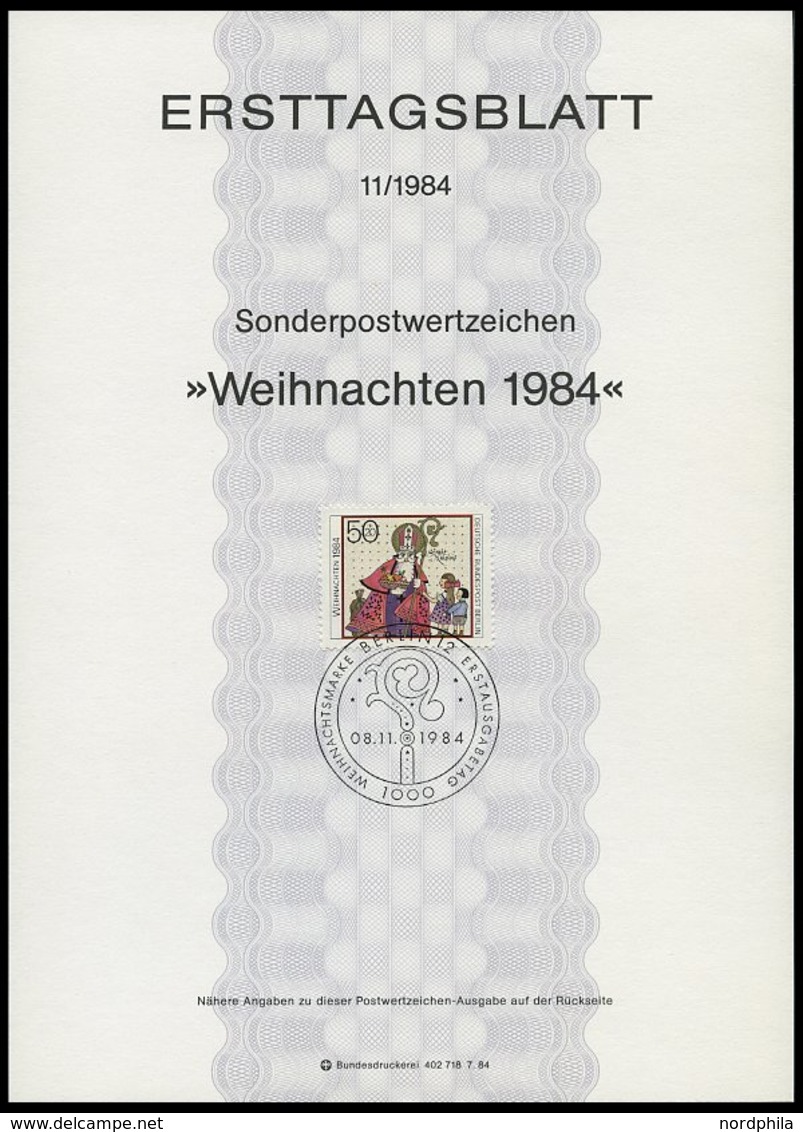 ERSTTAGSBLÄTTER 708-29 BrfStk, 1984, Kompletter Jahrgang, ETB 1 - 11/84, Pracht - Autres & Non Classés