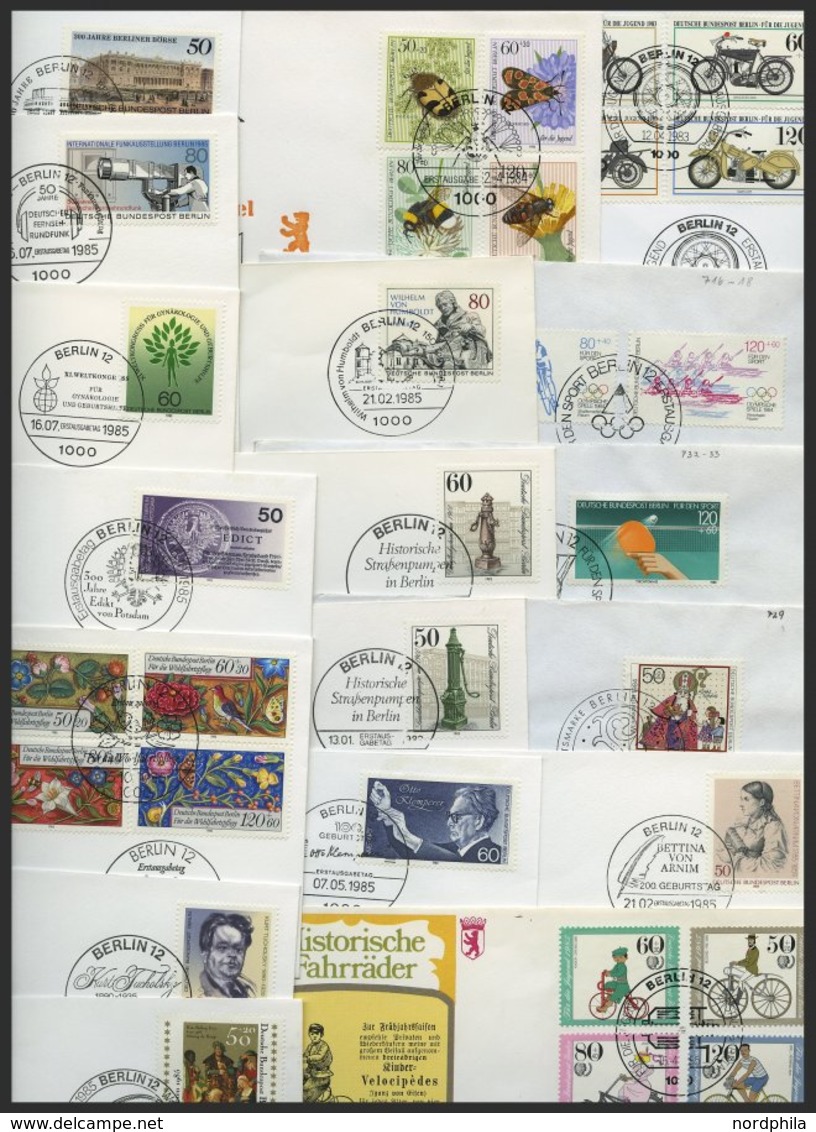 JAHRGÄNGE 689-749 BRIEF, 1983-85, 3 Komplette Jahrgänge Auf FDC`s, Pracht - Autres & Non Classés