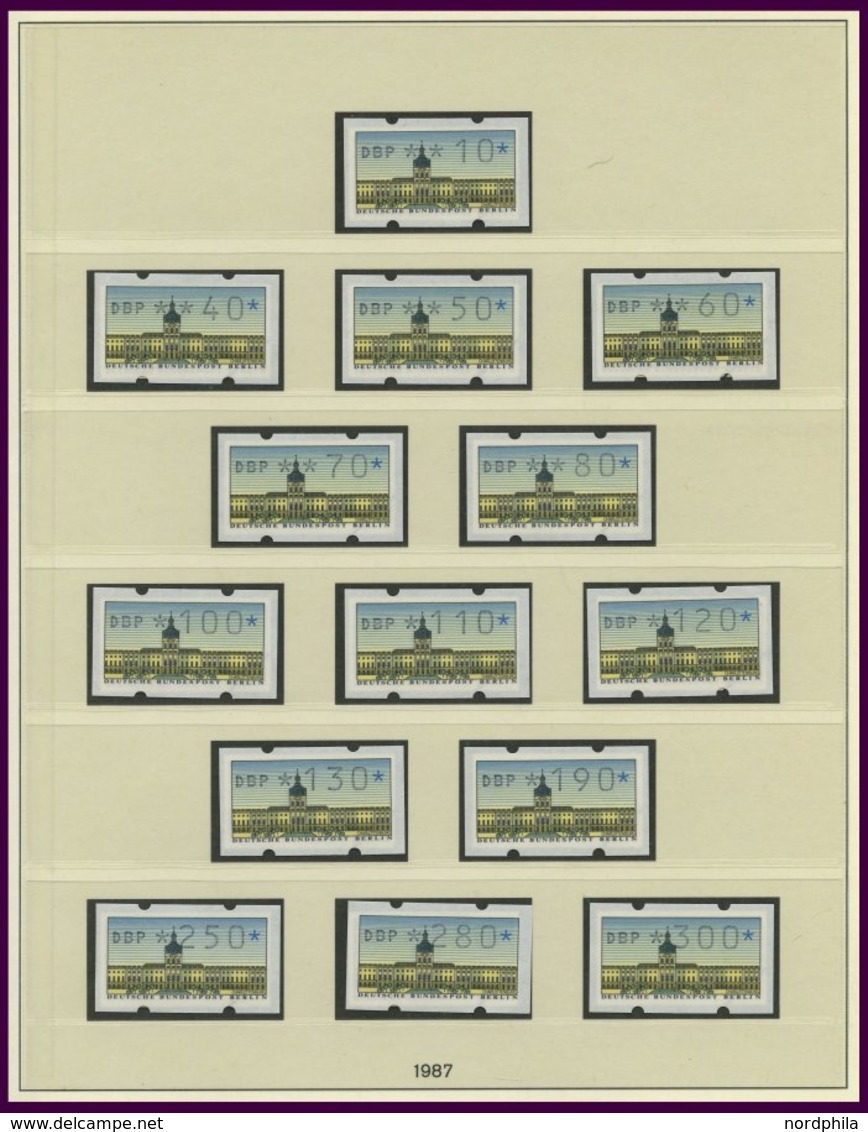 SAMMLUNGEN **, 1953-90, ab Glocke Mitte komplette postfrische Sammlung in 2 Lindner Falzlosalben, Text komplett, Prachte