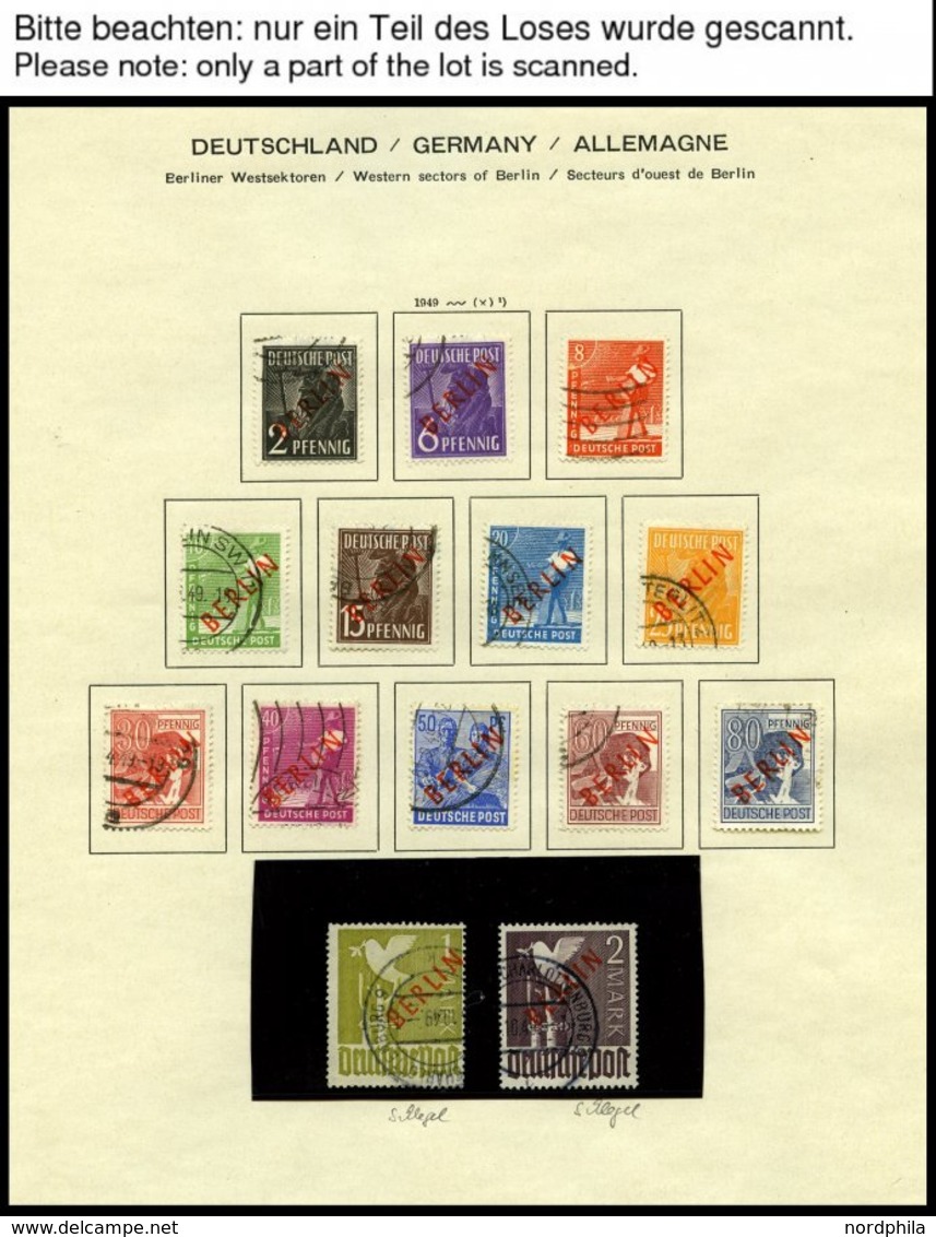 SAMMLUNGEN O, 1948-90, Bis Auf Mi.Nr. 18-20, 68-70 Und Bl. 1 Komplette Sammlung Im Schaubek-Album, Erhaltung Feinst/Prac - Collections